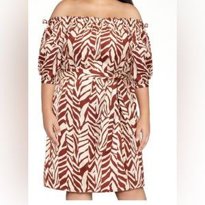 🌻Eloquii Trapeze Off the Shoulder Dress NWT